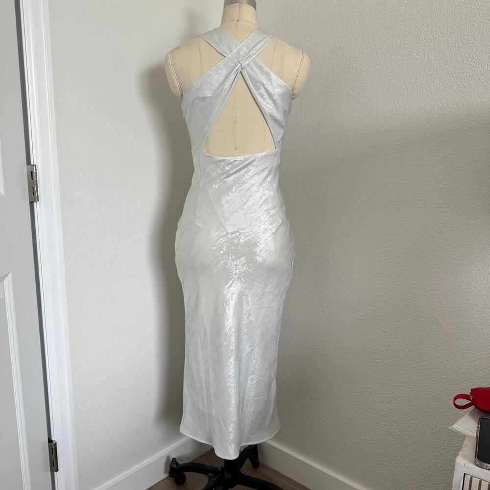 IRO Paris | NWT "Calvino" Pearl White Midi Dress Size 34 - Picture 3 of 11